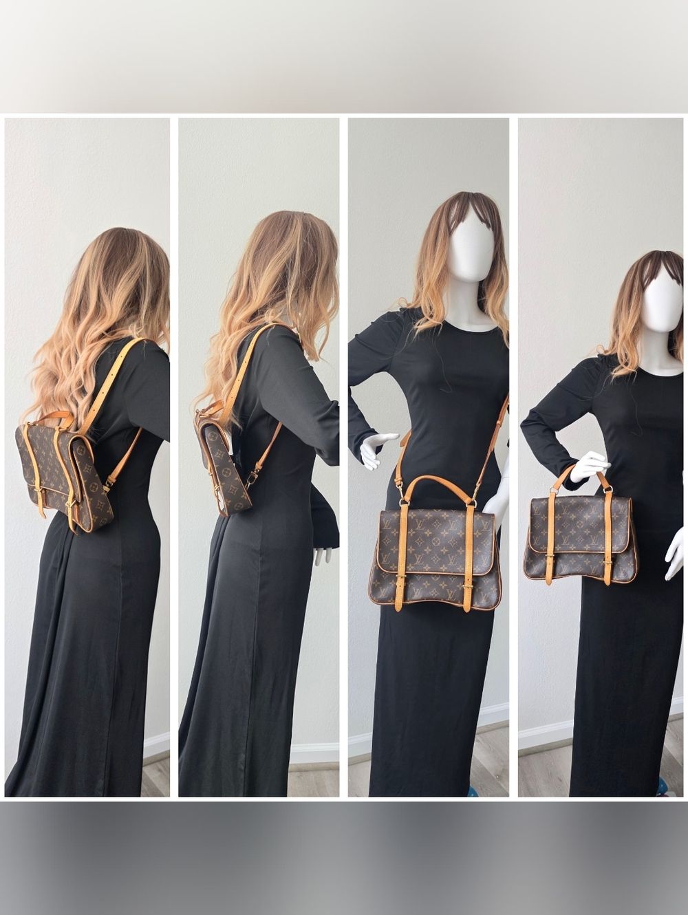 Auth Louis Vuitton Monogram Marcelle Sac A Dos Backpack - Picture 3 of 15